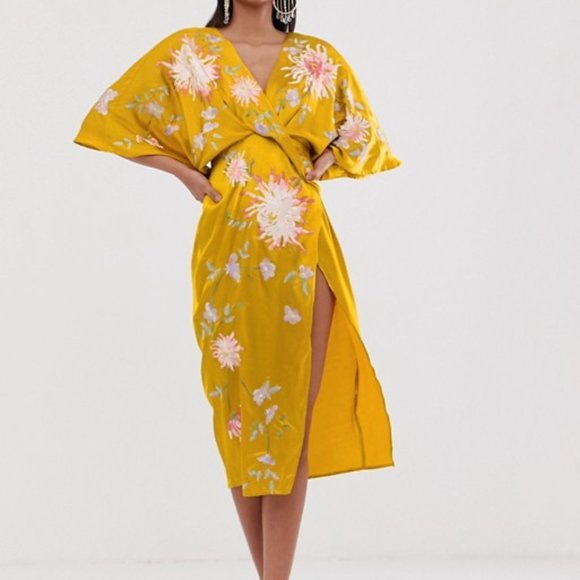 ASOS Dresses & Skirts - ASOS DESIGN RARE Kimono midi Dress ONLY ONE LEFT!